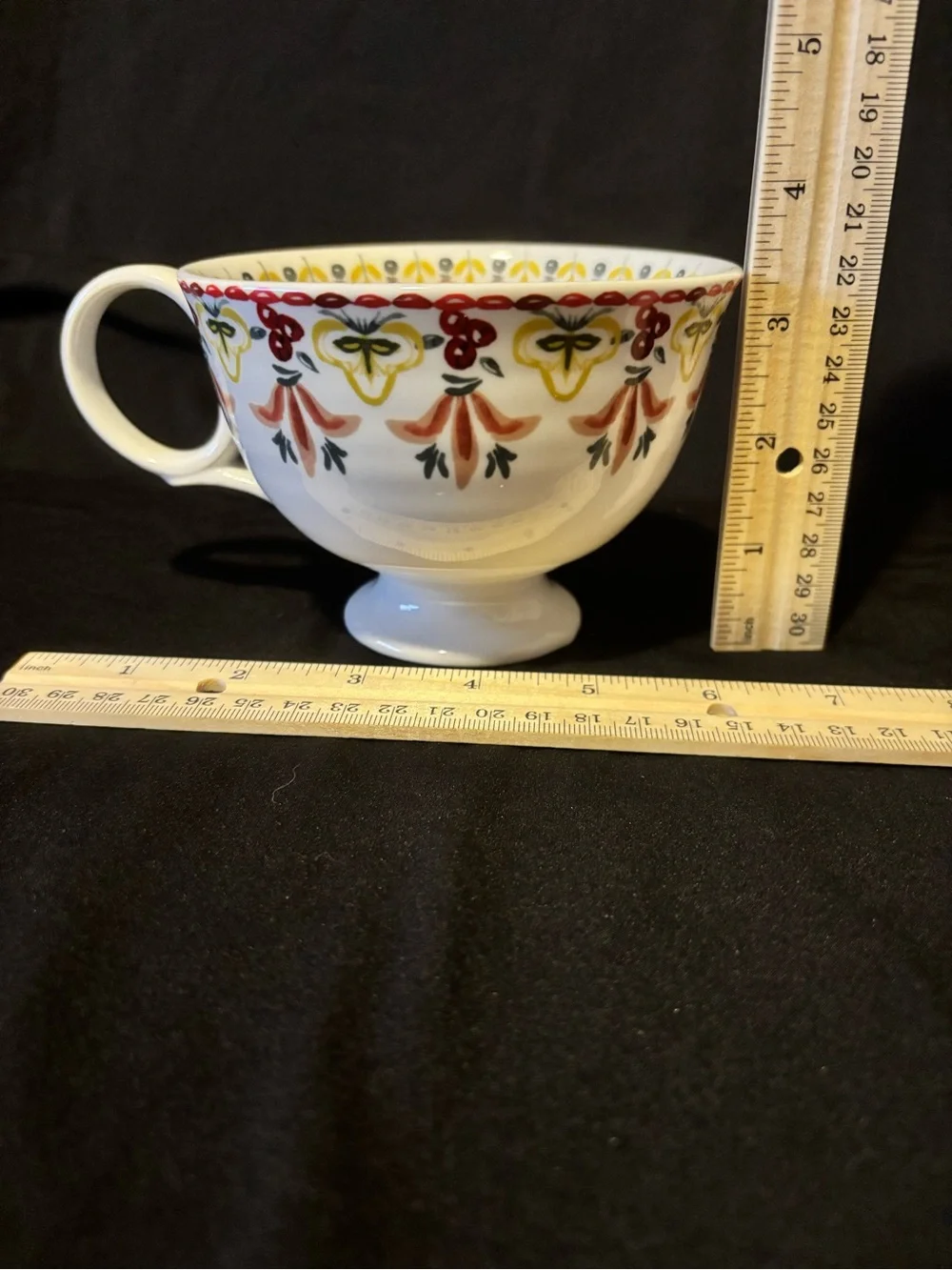 Set of 2 Anthropologie “Italian Hours” Mugs.